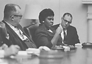 B. Jordan w/ Civil Rights Leaders in the White House (1967)