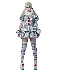 Cosplay.fm Women's Pennywise The Dancing Clown Cosplay Costume Halloween (M)