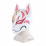 Ginkago Fortnite Plastic Fox Drift Mask Helmet Halloween Latex Costumes for Adult Kids Game