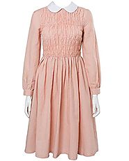 Halloween Stranger Things Eleven Millie Bobby Cosplay Costume Pink Dress Gown Suit