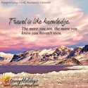 Travel is like knowledge