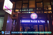 Công trình biển hiệu mặt tiền tiệm ăn vặt RIRIMIMI FOOD