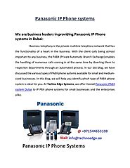 Get Panasonic IP Phones System in Dubai From pabxinstallationdubai.ae
