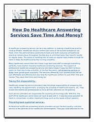 How Do Answering Services Help Small Healthcare Centers In Expanding Their Business?