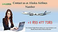 Reach us at Alaska Airlines Number +1 855 477 7283