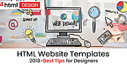 HTML Website Templates 2018 – Best Tips for Designers