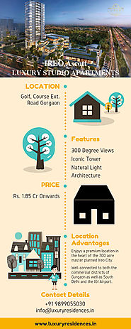 1 BHK Studio Apartment For Sale In Gurgaon | IREO Ascott