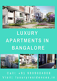 Top Luxury Apartments In Bangalore