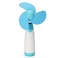 KINGSO Portable Handheld Mini Cooling Cool Fan Super Mute Battery Operated Blue