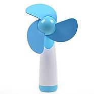 LingsFire® Handheld Mini Fan Super Mute AA Battery Operated Cooling Fan Electric Personal Fans for Home and Travel (B...