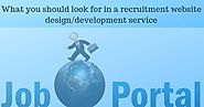 What you should look for in a recruitment website design/development service
