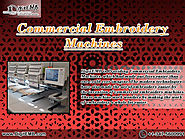 Commercial Embroidery Machines