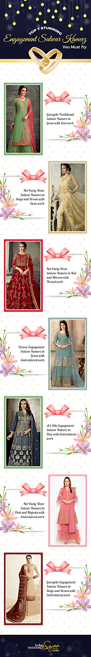 Buy Designer Engagement Salwar Kameez Online