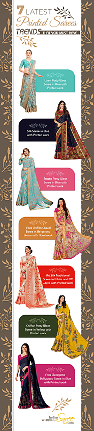 Latest Printed Sarees Trends 2019