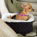 Snoozer Pet Booster Car Seat w/ Cream Fur Lining