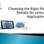 Choosing the Right iPad Rentals for various Applications | Visual.ly