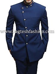 Buy Wedding Attire Angrakha Look Jodhpuri Suit Online