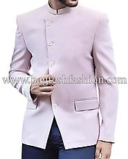 Buy Traditional Style Pink Jodhpuri Suit Online
