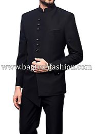 Buy Wedding Modern Style Dark Navy Jodhpuri Suit Online
