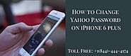 How to Change Yahoo Password on iPhone 6 plus