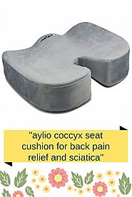"aylio coccyx seat cushion for back pain relief and sciatica" #coccyx #coccyxcushion #tailbonepainrelief #lumbarpillo...