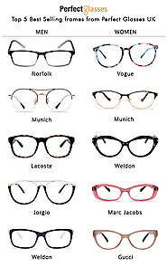 Top 5 Best Selling Frames For Men & Women At Perfect Glasses UK