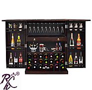 Website at https://www.rajhandicraft.com/wooden-bar-cabinet.html