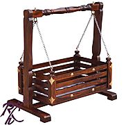 Website at https://www.rajhandicraft.com/wooden-cradle.html