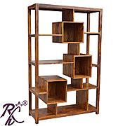Website at https://www.rajhandicraft.com/living-room-furniture/book-shelves