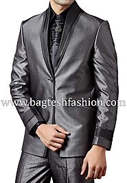 Buy High Neck Mens Designer Suit Online
