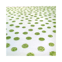 Glitter Polka Dots on Organza Lime Green Table Runner