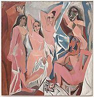 "Les Demoiselles d'Avignon," by Pablo Picasso. 1907.
