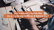How to Manage Company Files in a Sydney Office Removals?