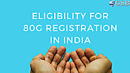 Eligibility for 80G Registration in India