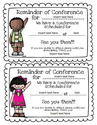 Conference reminders