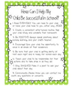 Helping your child be successful