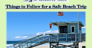 Things to Follow for a Safe Beach