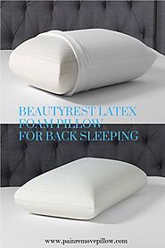 Beautyrest latex foam pillow is made from natural latex and has built-in antimicrobial properties. Your pillow is fre...