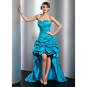 [US$ 146.99] A-Line/Princess Sweetheart Asymmetrical Taffeta Prom Dress With Ruffle (018014767)