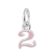 Buy"NUMBER 2" Silver Charm Online At Talisman World