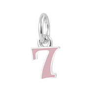 Buy"NUMBER 7" Silver Charm Online At Talisman World