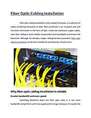 Fiber optic Cabling Installation Services in Dubai | VRS Tech