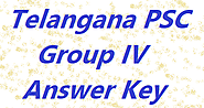 Telangana Group IV Answer Key 2018 | TSPSC Junior Assistant, Steno Answer Sheet Download | www.tspsc.gov.in - CbseRexam