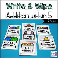 Addition Write and Wipe: Addition within 5 by Mercedes Hutchens | TpT