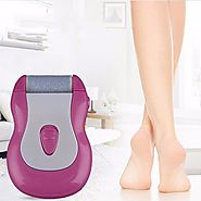 Foot Care Tool Mini Battery Operated Pedicure Foot Heel Callus Buffer Dry Skin Removal File + Cleaning Brush