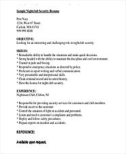 Security Guard Resume Templates | 12+ Free Word & PDF