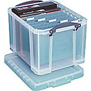 Really Useful Box® 32 Liter Box with Snap Down Handles, Assorted | Staples®