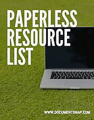 DocumentSnap: Going Paperless And The Paperless Office