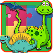 Dinosaur World Jigsaw Puzzle Game for Kids
