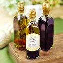 Mini Oil and Vinegar Bottles with Personalized Labels